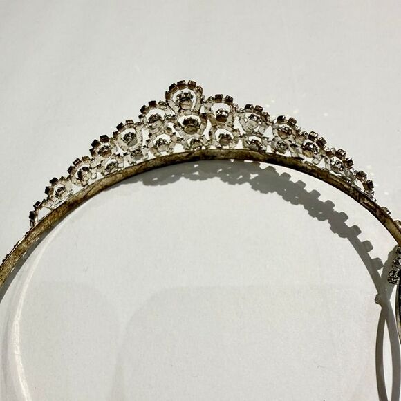 Set of 2 Rhinestone Silver Tiaras - Picture 5 of 8